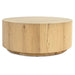 Classic Home - Layne Solid Wood Round Coffee Table with Casters - True Natural - 51031410 - GreatFurnitureDeal