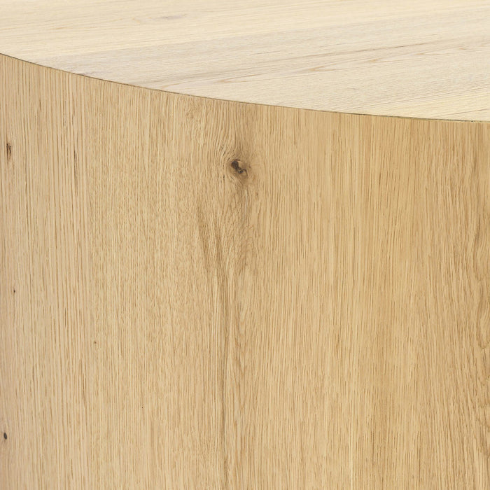 Classic Home - Layne Solid Wood Round Coffee Table with Casters - True Natural - 51031410 - GreatFurnitureDeal