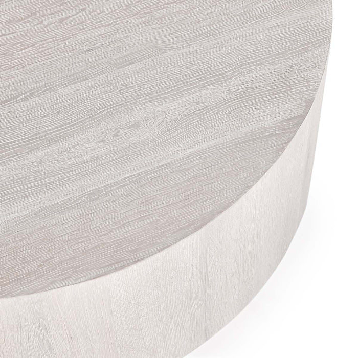 Classic Home - Layne 42" Round Coffee Table White Wash - 51031411 - GreatFurnitureDeal