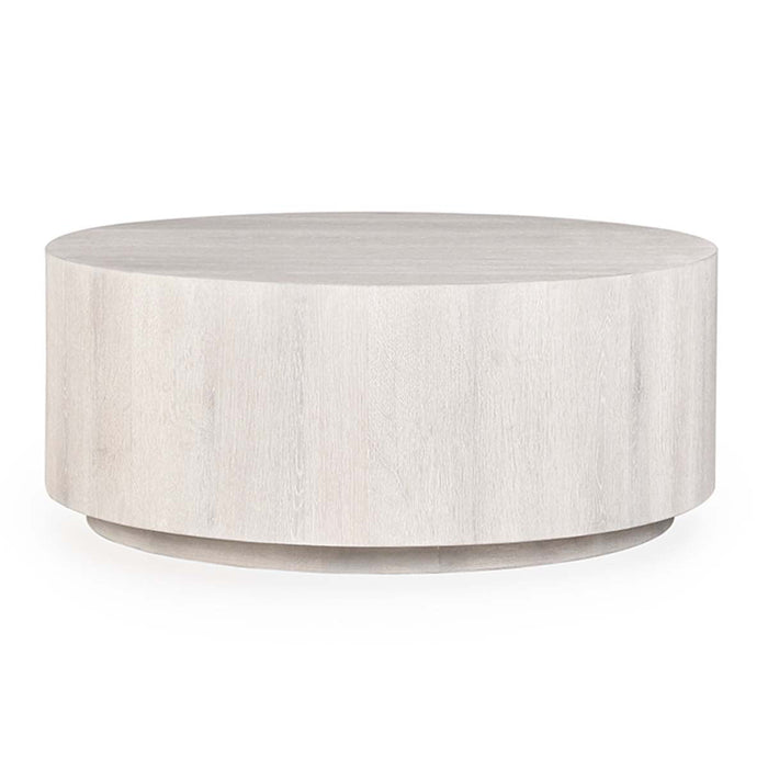 Classic Home - Layne 42" Round Coffee Table White Wash - 51031411 - GreatFurnitureDeal