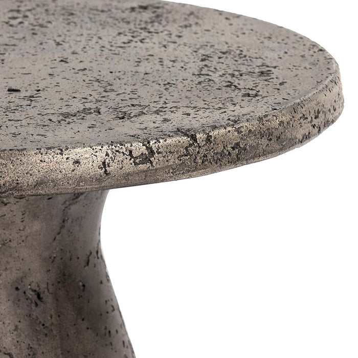 Classic Home - Collins 16" Outdoor Accent Table in Dark Gray - 51031447 - GreatFurnitureDeal