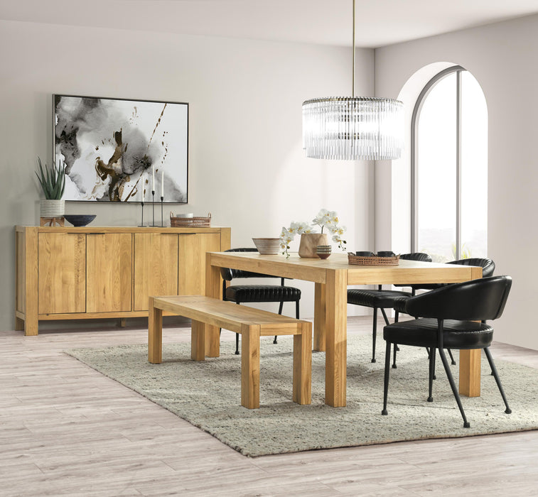 Kosas Home - Parsons 84" Oak Wood Dining Table, Natural - 51031509 - GreatFurnitureDeal