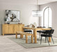 Kosas Home - Parsons 84" Oak Wood Dining Table, Natural - 51031509 - GreatFurnitureDeal