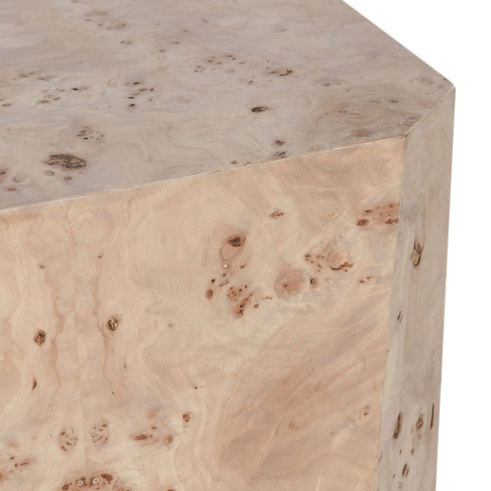 Classic Home - Avena Burl Wood 17" Square End Table Natural - 51031560 - GreatFurnitureDeal