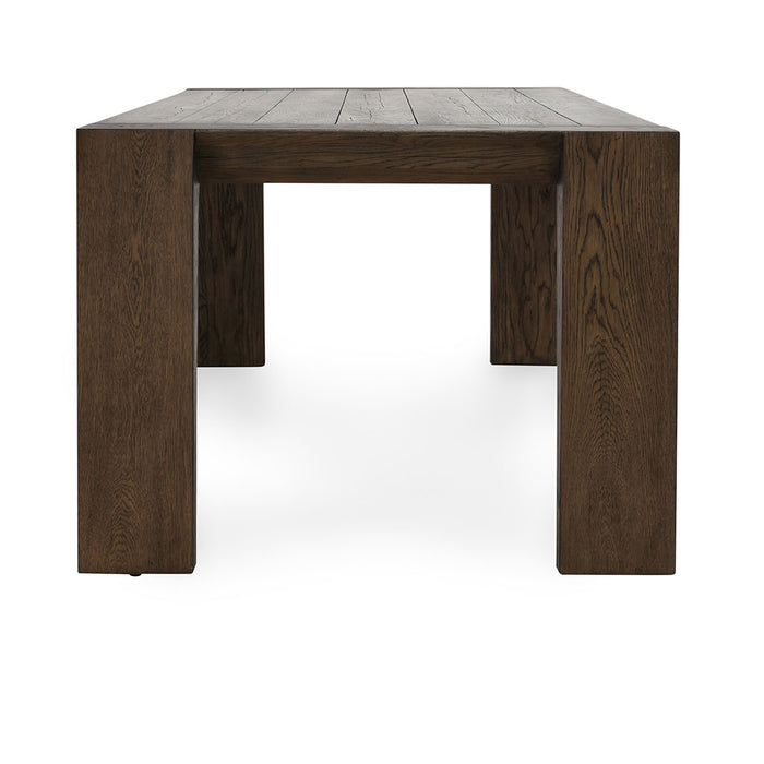 Classic Home Furniture - Troy Reclaimed Oak 89" Dining Table Suede Brown - 51031605 - GreatFurnitureDeal