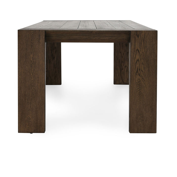 Classic Home - Troy Reclaimed Oak 89" Dining Table Suede Brown - 51031605 - GreatFurnitureDeal