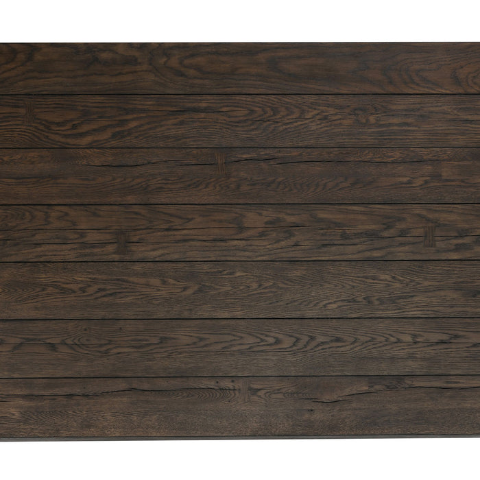 Classic Home Furniture - Troy Reclaimed Oak 89" Dining Table Suede Brown - 51031605