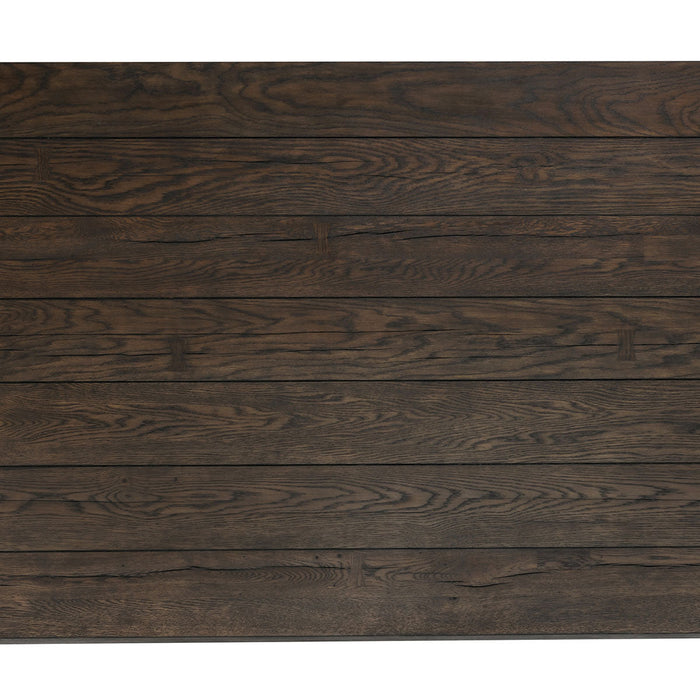 Classic Home - Troy Reclaimed Oak 89" Dining Table Suede Brown - 51031605 - GreatFurnitureDeal