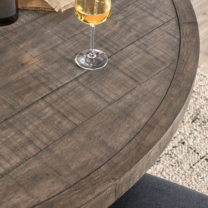 Classic Home Furniture - Rosemount Reclaimed Pine 60" Round Dining Table Aged Brown - 51031610 - GreatFurnitureDeal