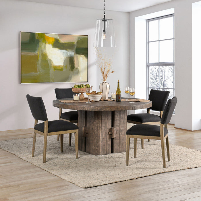 Classic Home - Rosemount Solid Wood Round Dining Table - Aged Brown - 51031610 - GreatFurnitureDeal