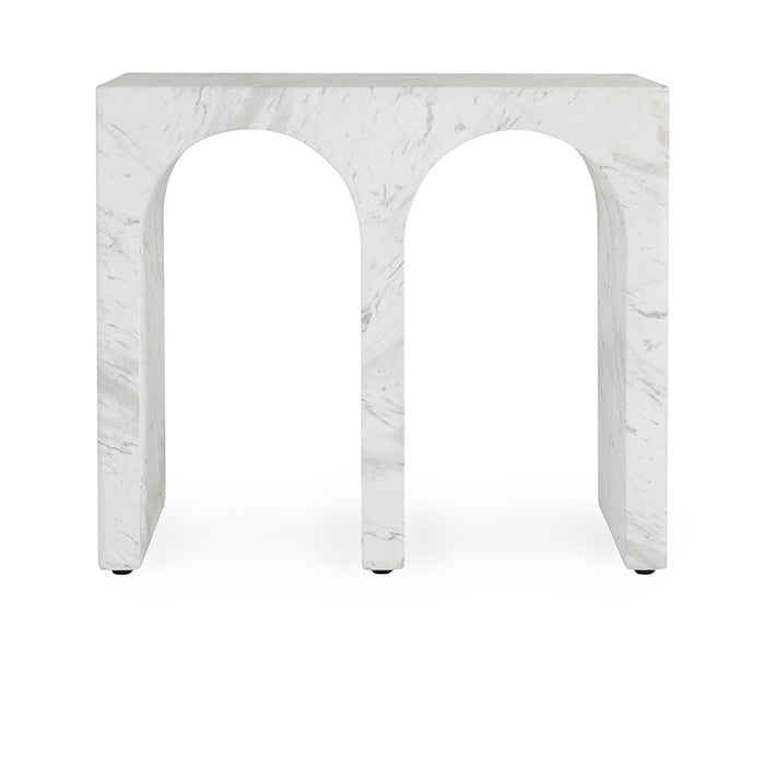 Classic Home Furniture - Marmo Outdoor Concrete Rectangle End Table Ivory/Gray - 51031622