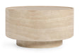 Classic Home - Mckenna Round Stone Outdoor Coffee Table in Beige - 51031624 - GreatFurnitureDeal