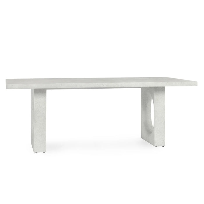Classic Home Furniture - Lange Outdoor Concrete 82" Dining Table Ivory - 51031636