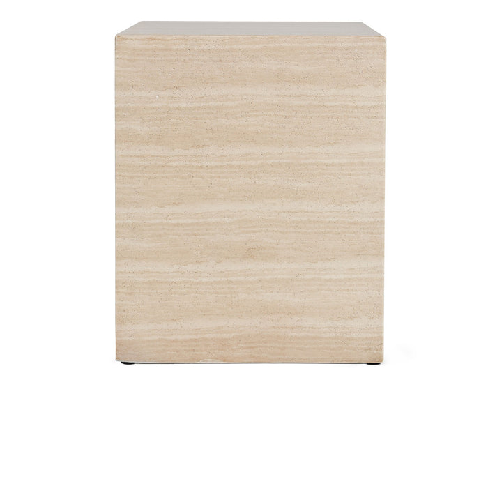 Classic Home Furniture - Rosen Outdoor Concrete Rectangle End Table Travertine - 51031639