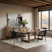 Classic Home - Lyra Pine Wood 80-110" Ext Dining Table Smoke Brown - 51031642 - GreatFurnitureDeal