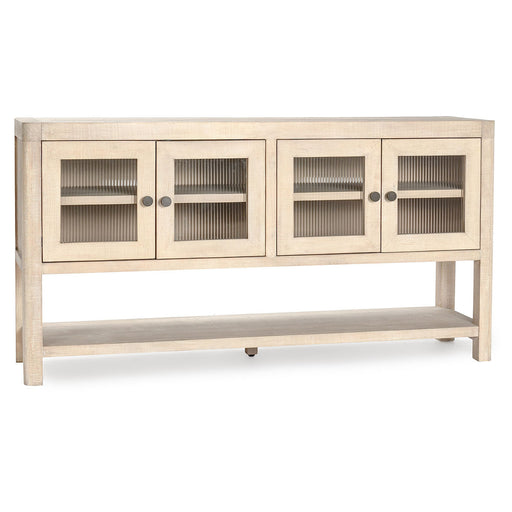 Classic Home - Tenno Reclaimed Wood 4Dr Cabinet White Washed - 51031643 - GreatFurnitureDeal