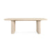 Classic Home - Vander Oak Wood 84" Dining Table Cream Washed - 51031644 - GreatFurnitureDeal