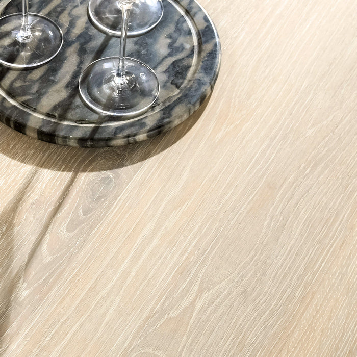 Classic Home - Vander Oak Wood 84" Dining Table Cream Washed - 51031644 - GreatFurnitureDeal