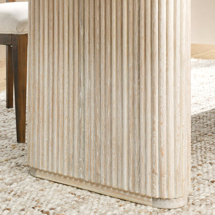 Classic Home - Vander Oak Wood 84" Dining Table Cream Washed - 51031644 - GreatFurnitureDeal