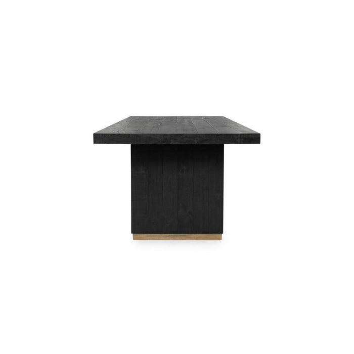 Classic Home - Lynx Solid Wood Rectangle Dining Table - Carbon Black - 51031648 - GreatFurnitureDeal