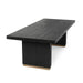 Classic Home - Lynx Solid Wood Rectangle Dining Table - Carbon Black - 51031648 - GreatFurnitureDeal