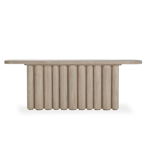 Classic Home - Tiber Oak Wood 90" Console Table White Washed - 51031650 - GreatFurnitureDeal