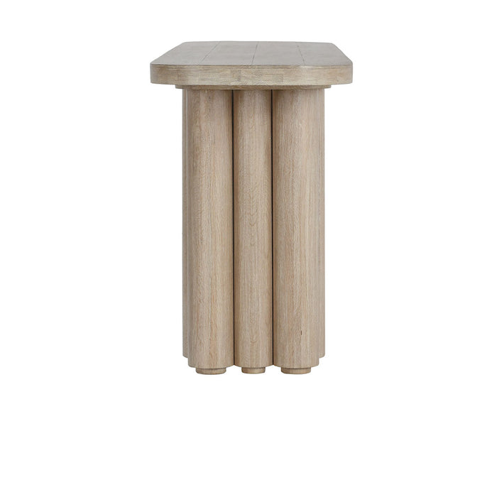 Classic Home - Tiber Oak Wood 90" Console Table White Washed - 51031650 - GreatFurnitureDeal