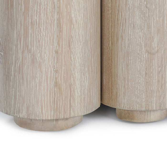 Classic Home - Tiber Oak Wood 90" Console Table White Washed - 51031650 - GreatFurnitureDeal