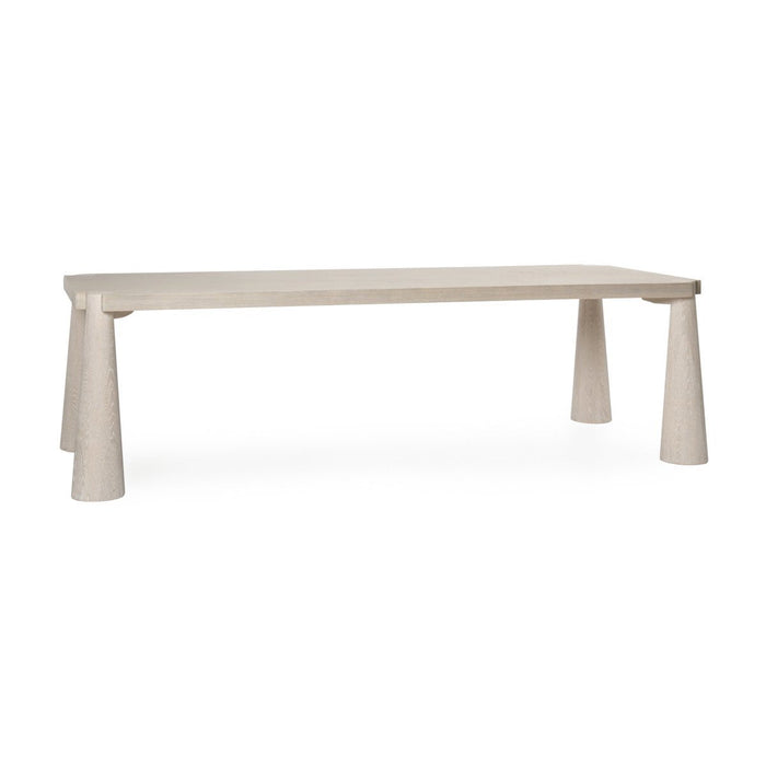 Classic Home - Atrop Solid Wood Rectangle Dining Table - Milk White - 51031682 - GreatFurnitureDeal