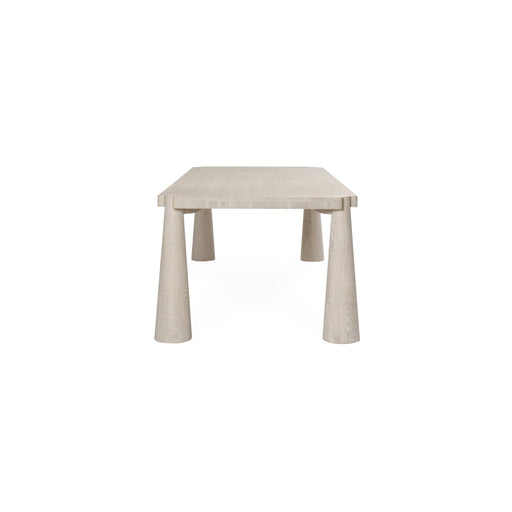 Classic Home - Atrop Solid Wood Rectangle Dining Table - Milk White - 51031682 - GreatFurnitureDeal