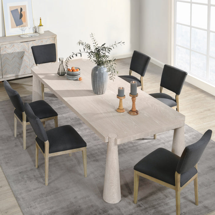 Classic Home - Atrop Solid Wood Rectangle Dining Table - Milk White - 51031682 - GreatFurnitureDeal