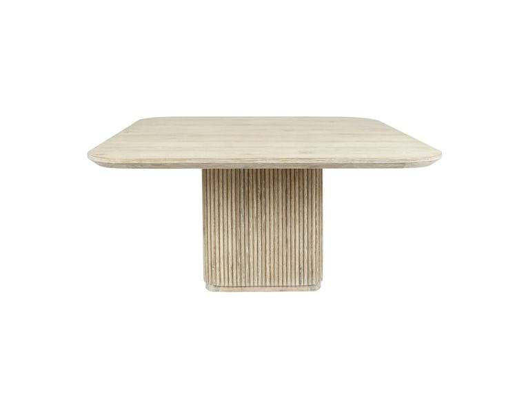 Classic Home - Vander Square Dining Table Cream Washed- 51031720 - GreatFurnitureDeal