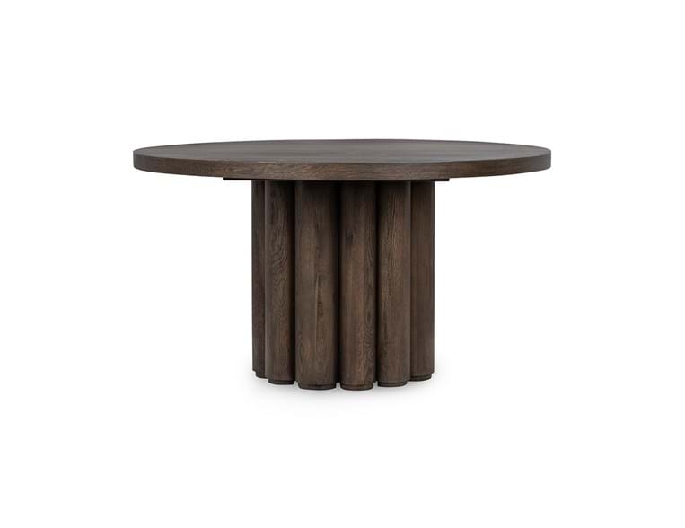 Classic Home - Tiber Round Dining Table in Toasted Brown - 51031734 - GreatFurnitureDeal