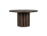 Classic Home - Tiber Round Dining Table in Toasted Brown - 51031734 - GreatFurnitureDeal