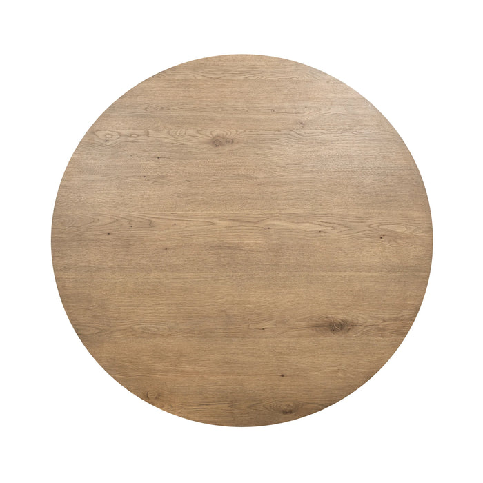 Classic Home - Vander Solid Wood Round Dining Table in Tawny Brown - 51031739