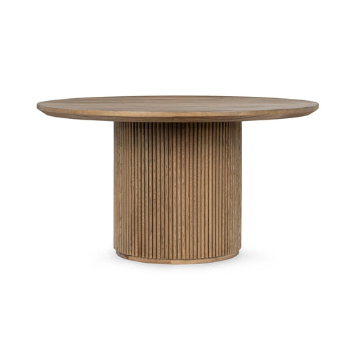 Classic Home - Vander Solid Wood Round Dining Table in Tawny Brown - 51031739 - GreatFurnitureDeal