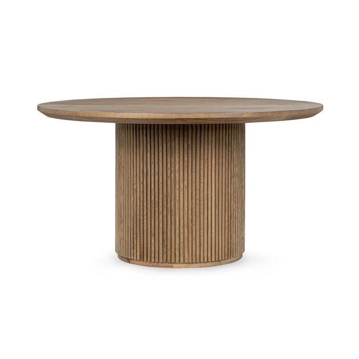 Classic Home - Vander Solid Wood Round Dining Table in Tawny Brown - 51031739