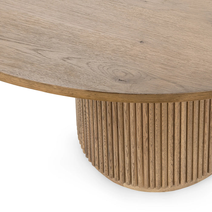 Classic Home - Vander Solid Wood Round Dining Table in Tawny Brown - 51031739