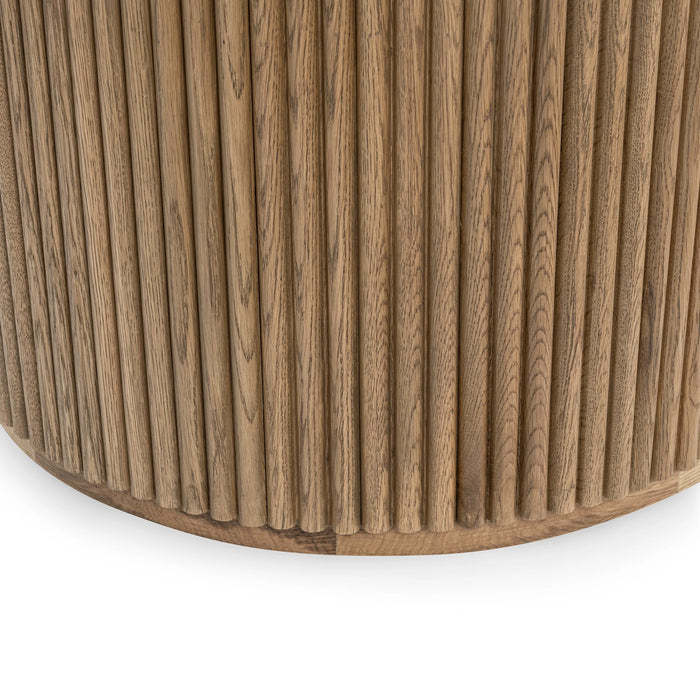 Classic Home - Vander Solid Wood Round Dining Table in Tawny Brown - 51031739