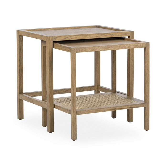 Classic Home - Devin Solid Wood Nesting Accent Tables - 51031751 - GreatFurnitureDeal