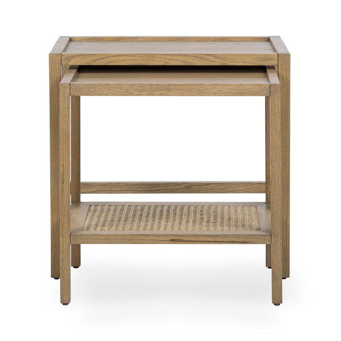 Classic Home - Devin Solid Wood Nesting Accent Tables - 51031751 - GreatFurnitureDeal