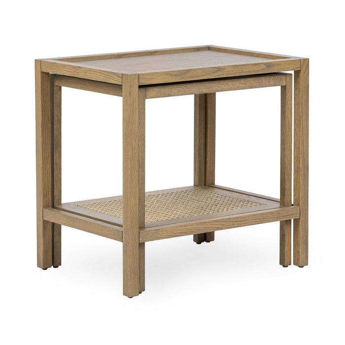 Classic Home - Devin Solid Wood Nesting Accent Tables - 51031751 - GreatFurnitureDeal