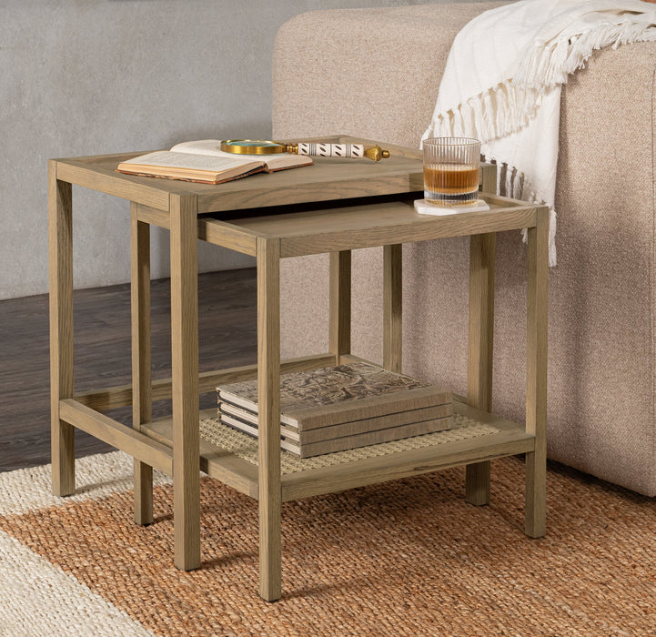 Classic Home - Devin Solid Wood Nesting Accent Tables - 51031751 - GreatFurnitureDeal