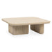 Classic Home - Vander Solid Wood Square Coffee Table -Cream Washed- 51031761 - GreatFurnitureDeal