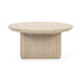 Classic Home - Vander Solid Wood Round Coffee Table -Cream Washed- 51031762 - GreatFurnitureDeal