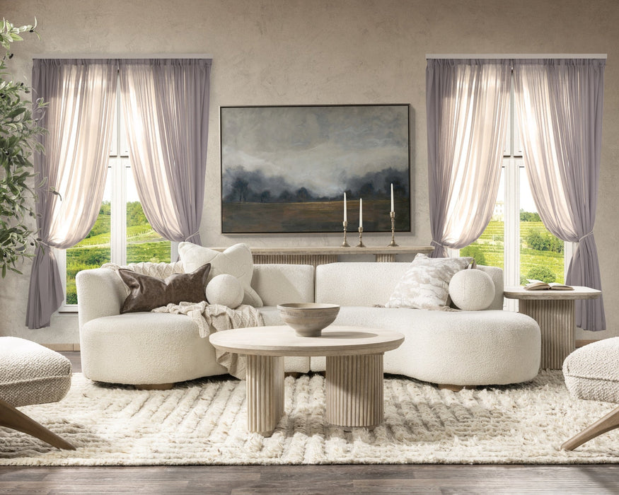 Classic Home - Vander Solid Wood Rectangle Console Table -Cream Washed- 51031763 - GreatFurnitureDeal