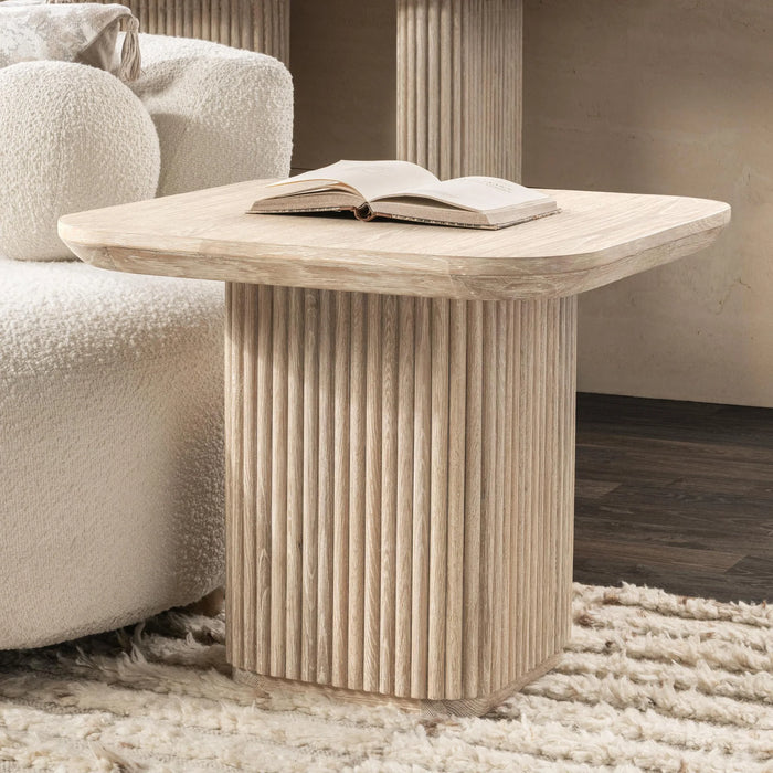 Classic Home - Vander End Table in Cream Washed - 51031764