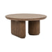 Classic Home - Vander Solid Wood Round Coffee Table -Tawny Brown- 51031766 - GreatFurnitureDeal