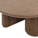 Classic Home - Vander Solid Wood Round Coffee Table -Tawny Brown- 51031766 - GreatFurnitureDeal