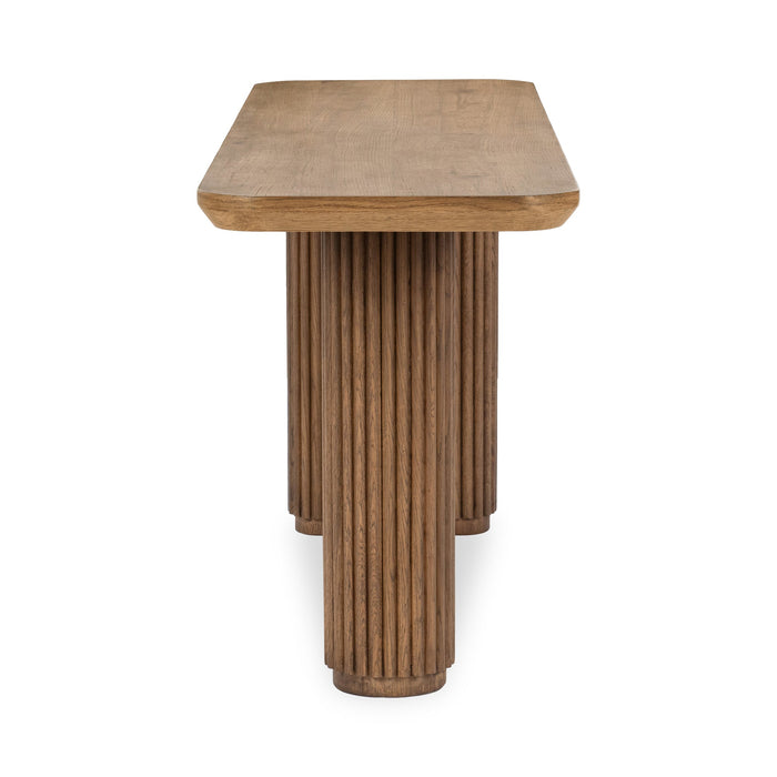 Classic Home - Vander Solid Wood Rectangle Console Table -Tawny Brown- 51031767 - GreatFurnitureDeal